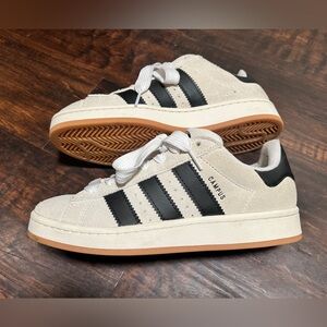 Adidas Campus 00 Shoes in Off-White and Black